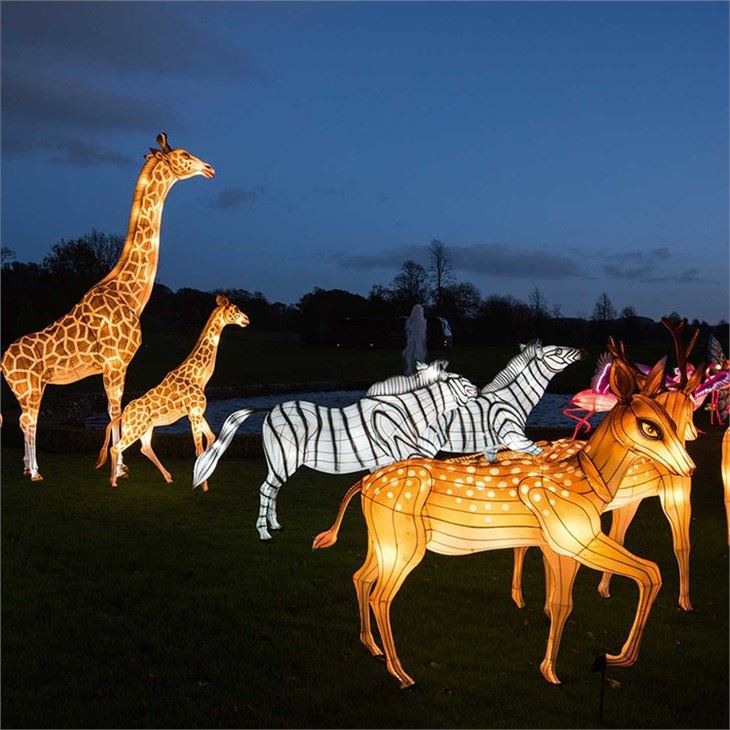 Customizeled Festival Lantern Illuminate Chinese New Year Animal Light Show